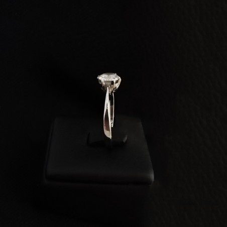 μονοπετρο λευκοχρυσο με ζιργκον