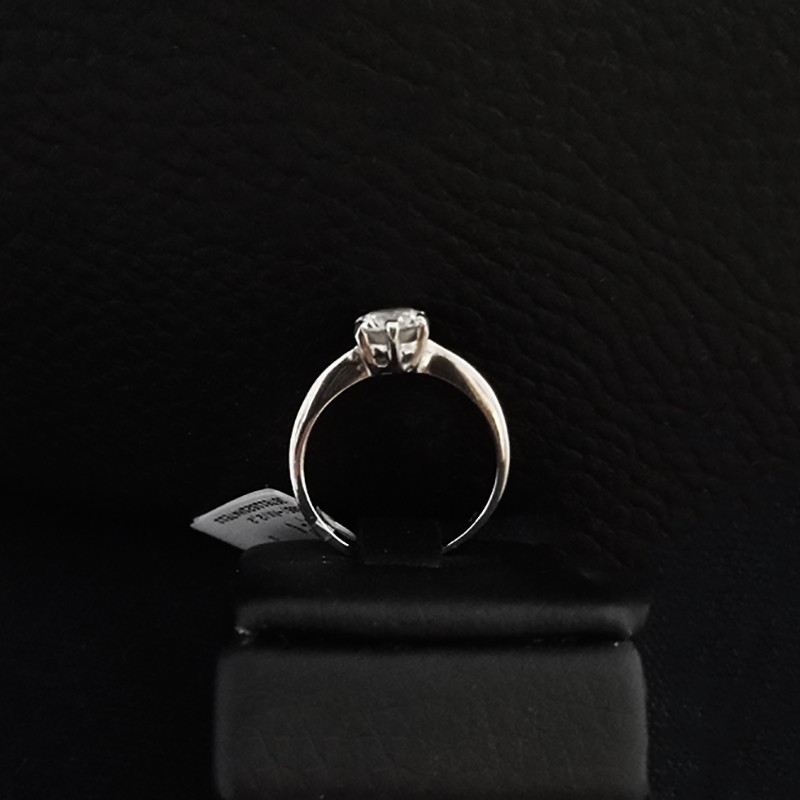 μονοπετρο λευκοχρυσο με ζιργκον