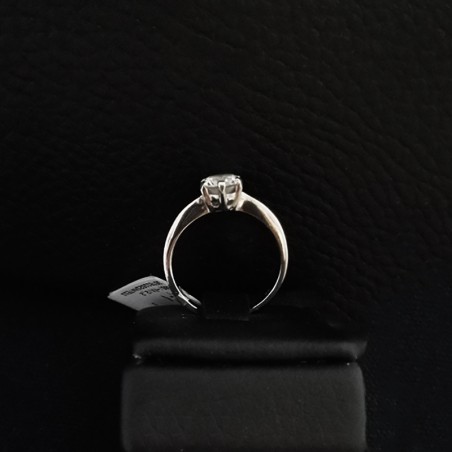 μονοπετρο λευκοχρυσο με ζιργκον