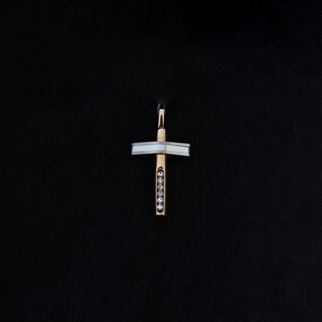 σταυρος επιχρυσωμενος με ζιργκον