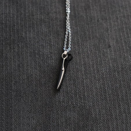 κολιε ασημι ψαλιδι