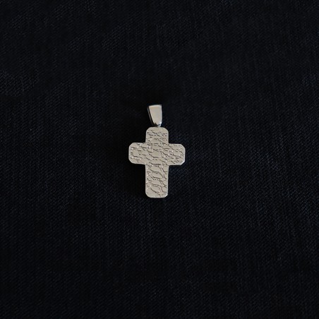 silver forged cross