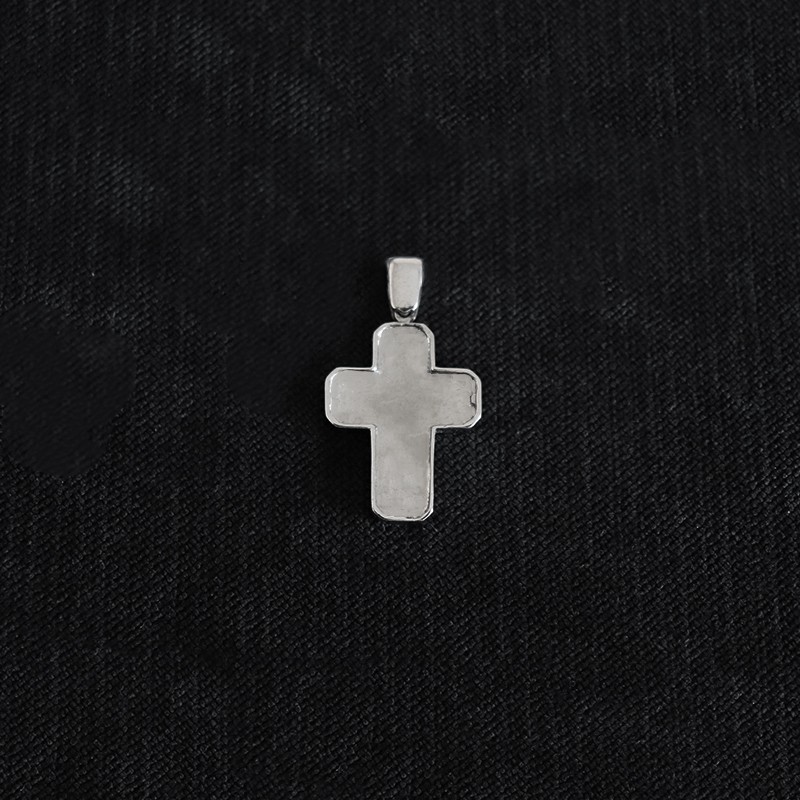 silver forged cross
