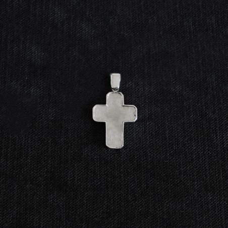 silver forged cross
