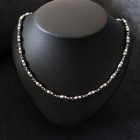 ανδρικη ασημι αλυσιδα λαιμου