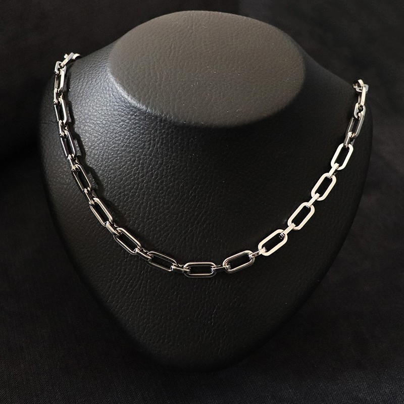 men's silver necklace