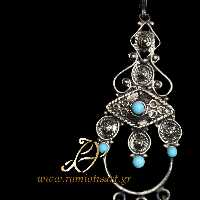 greek chandelier earrings filigree jannina art...