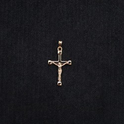 golden cross with Jesus Christ