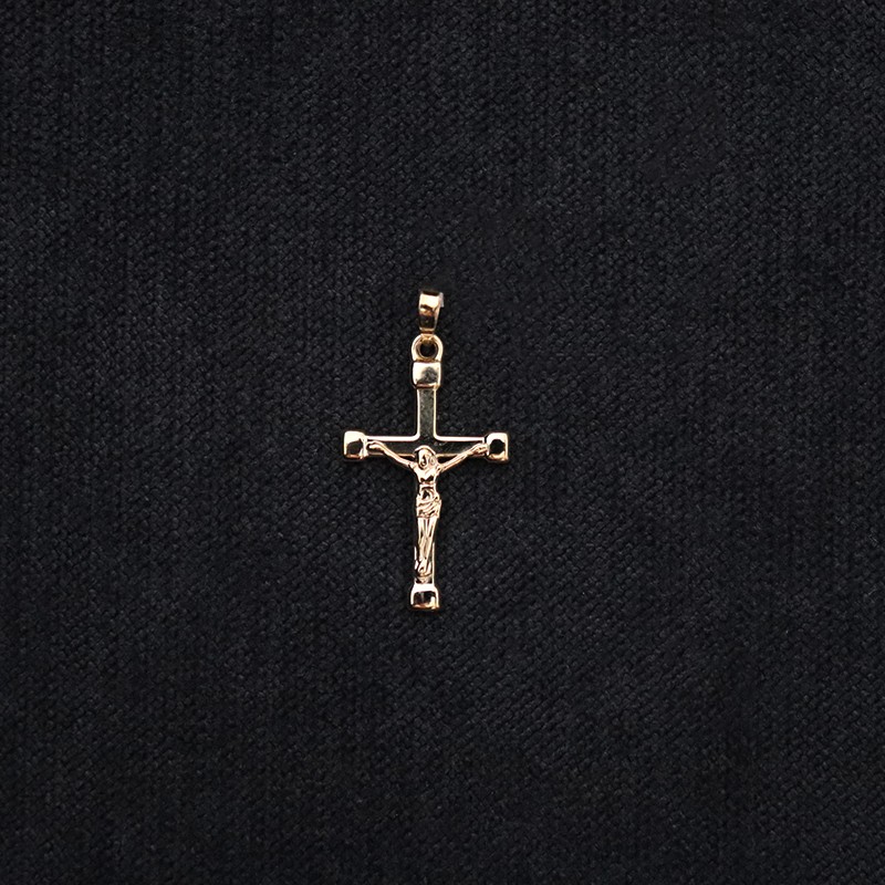 golden cross with Jesus Christ