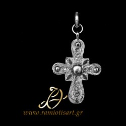 orthodox cross womens silver greek traditional design