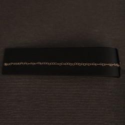 gold-plated heart bracelet