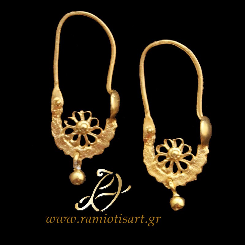traditional earrings "small owls" from Evia MATERIAL SILVER Color Rose Gold YOUR BUDJET 100-150 EURO