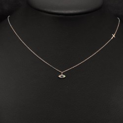 κρεμαστο λαιμου με σταυρο και ματι