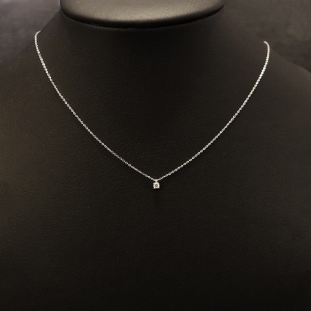 NECKLACE WITH WHITE ZIRCON