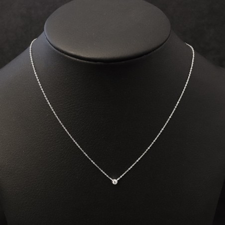 NECKLACE WITH WHITE ZIRCON