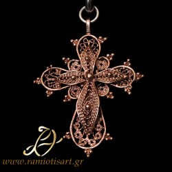 filigree orthodox cross vintage traditional grecian design