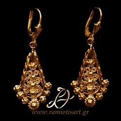 greek filigree earrings design from Euboean "giordani" jewel