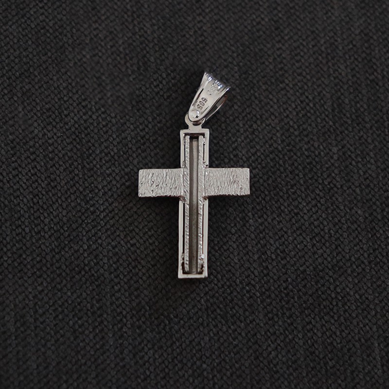 WHITE GOLD CROSS