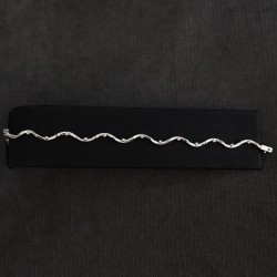 WHITE GOLD BRACELET WITH ZIRCON