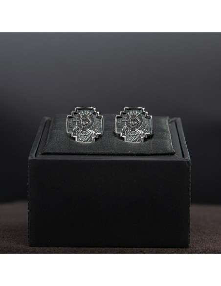 silver cufflinks