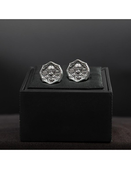 silver cufflinks