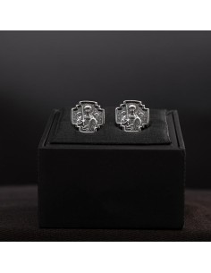 μανικετοκουμπα ασημενια