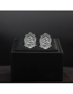 μανικετοκουμπα ασημενια