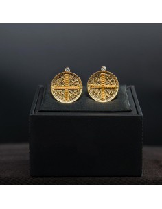 gold-plated cufflinks