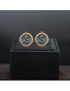 gold-plated cufflinks