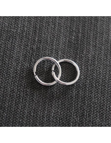 EARRINGS HINGES IN SILVER