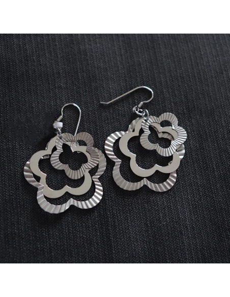EARRINGS PENDANT IN SILVER