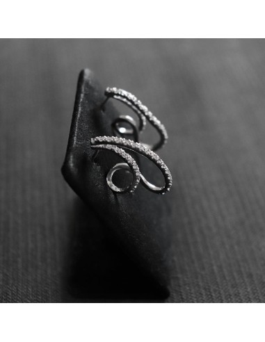 EARRINGS PENDANT IN SILVER