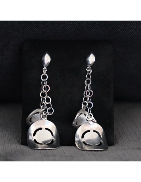 EARRINGS PENDANT IN SILVER