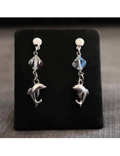 HANGING DOLPHIN EARRINGS