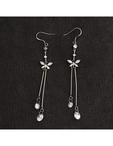 HANGING EARRINGS WITH BUTTERFLIES