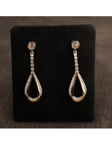 HANGING EARRINGS WITH CUBIC ZIRCONIA