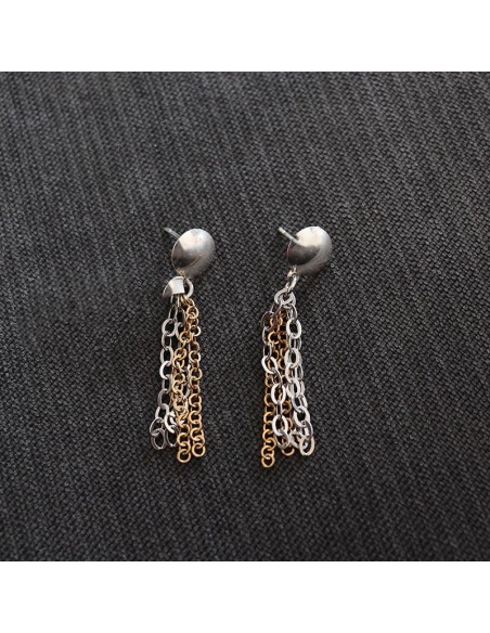 EARRINGS PENDANT IN SILVER