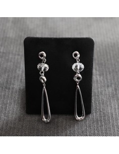 HANGING EARRINGS WITH CUBIC ZIRCONIA STONES