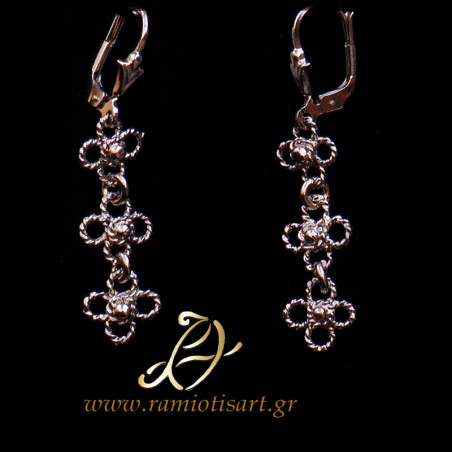 traditional daisy earrings greek jannina art