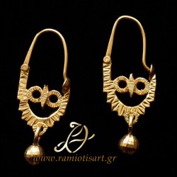 greek traditional earrings "owls" handmade