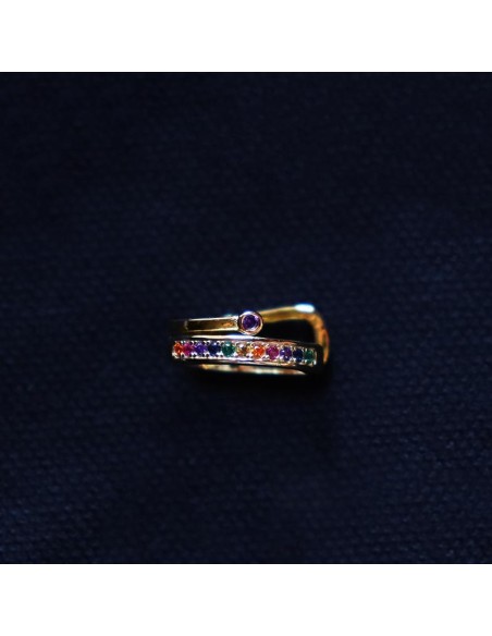 SILVER EARRING WITH CUBIC ZIRCONIA