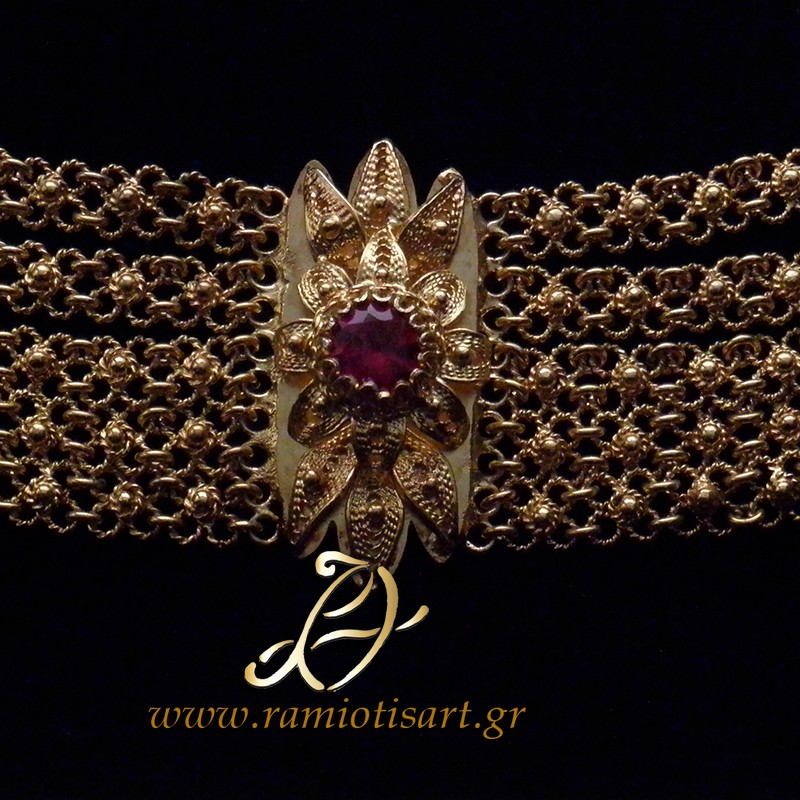 traditional bracelet from Agia Anna Euboea "portes" Color Yellow Gold MATERIAL SILVER YOUR BUDJET 150-300 EURO