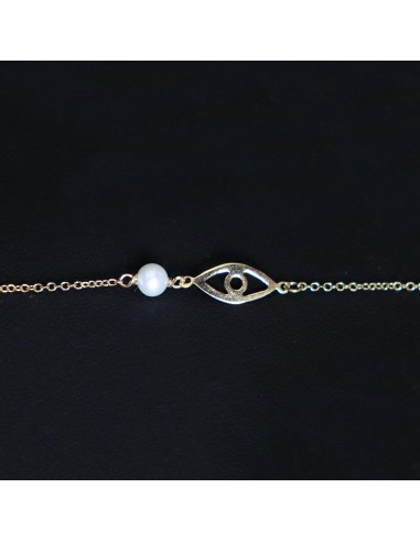 GOLD BRACELET WITH PEARL