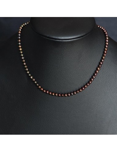 HANGING NECKLACE WITH BLACK PEARL