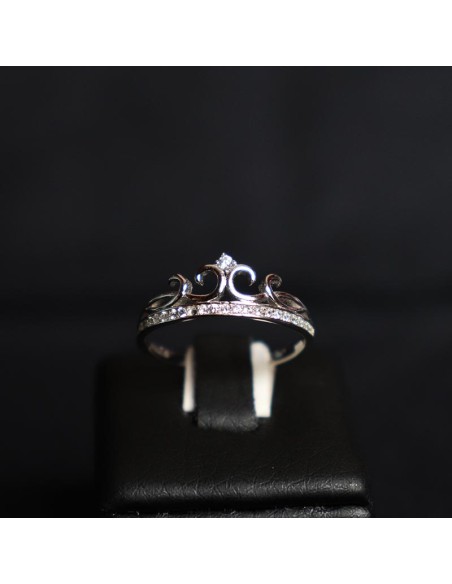 SILVER RING WITH CROWN