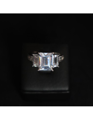 SILVER RING WITH CUBIC ZIRCONIA
