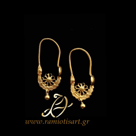 traditional earrings "small owls" from Evia