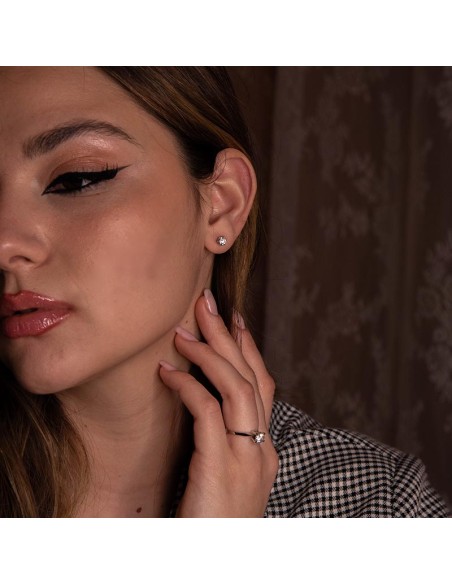 λευκοχρυσο μονοπετρο με ζιργκον