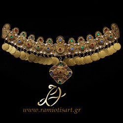 Giordani (girdani) pectoral traditional jewel of Attika