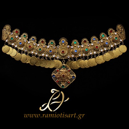 Giordani (girdani) pectoral traditional jewel of Attika